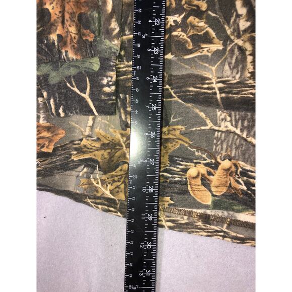vtg Cabela’s Seclusion 3D Camo Mock Neck Long Sleeve Shirt Men L Hunting Outdoor - Picture 4 of 6